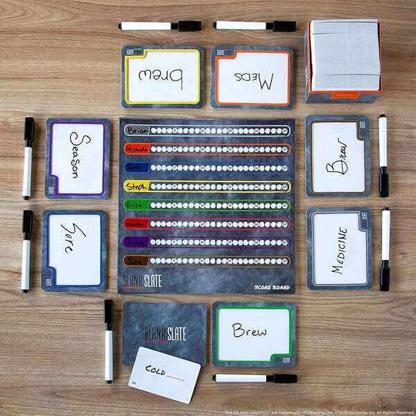 USAOPOLY BLANK SLATE, Where Great Minds Think Alike, Fun Family-Friendly Board Game, Word Association Party Game, Easy to Learn, Fun to Play Family Game Night, 3-8 Players, Ages 8+ - Image 2