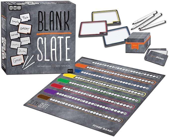 USAOPOLY BLANK SLATE, Where Great Minds Think Alike, Fun Family-Friendly Board Game, Word Association Party Game, Easy to Learn, Fun to Play Family Game Night, 3-8 Players, Ages 8+ - Image 3