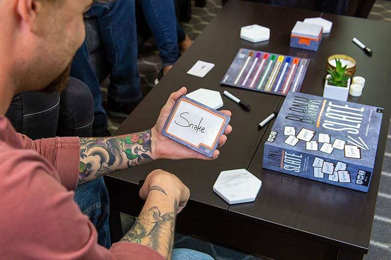 USAOPOLY BLANK SLATE, Where Great Minds Think Alike, Fun Family-Friendly Board Game, Word Association Party Game, Easy to Learn, Fun to Play Family Game Night, 3-8 Players, Ages 8+ - Image 8