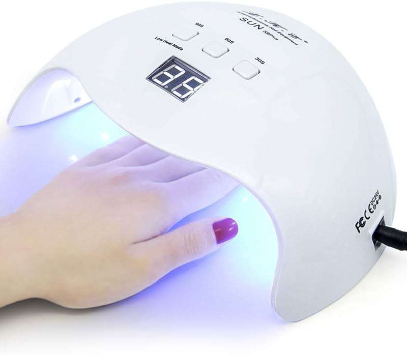 LKE 40W UV LED Nail Lamp, Professional Nail Dryer with 3 Timers (30/60/99s), Smart Sensor & LCD Screen, Fast Curing for Gel Nail Polish – Home & Salon Nail Art Tool, White - Image 1