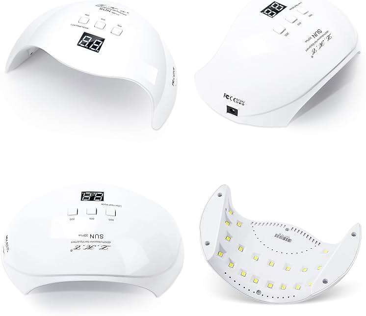 LKE 40W UV LED Nail Lamp, Professional Nail Dryer with 3 Timers (30/60/99s), Smart Sensor & LCD Screen, Fast Curing for Gel Nail Polish – Home & Salon Nail Art Tool, White - Image 2