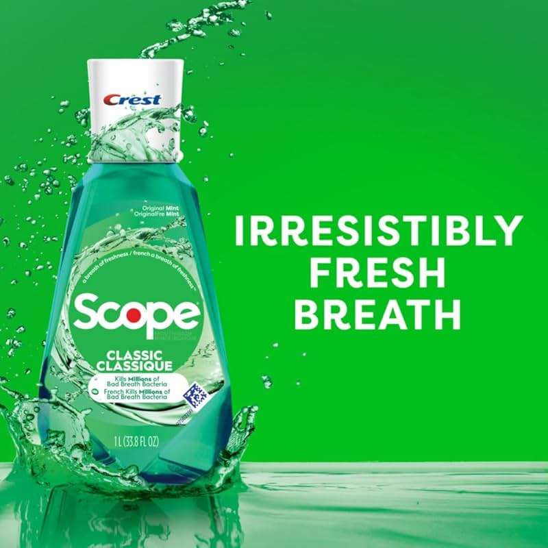 Crest Scope Classic Mouthwash, Original Formula, 500 Ml, 4 Count - Image 5