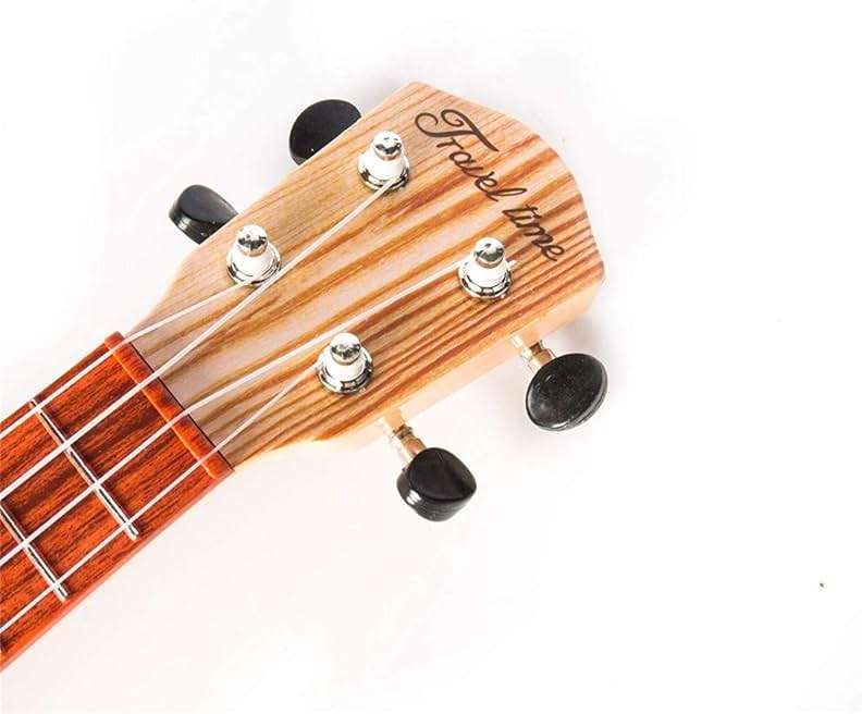 YOLOPARK 17" Kids Toy Guitar for Girls Boys, Mini Toddler Ukulele Guitar with 4 Strings Keep Tones Can Play for 3, 4, 5, 6 7 Year Old Kids Musical Instruments Educational Toys for Beginner (Wood) - Image 5