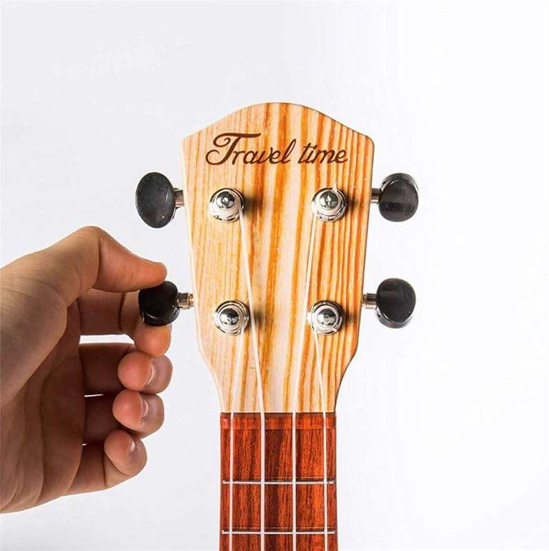 YOLOPARK 17" Kids Toy Guitar for Girls Boys, Mini Toddler Ukulele Guitar with 4 Strings Keep Tones Can Play for 3, 4, 5, 6 7 Year Old Kids Musical Instruments Educational Toys for Beginner (Wood) - Image 6