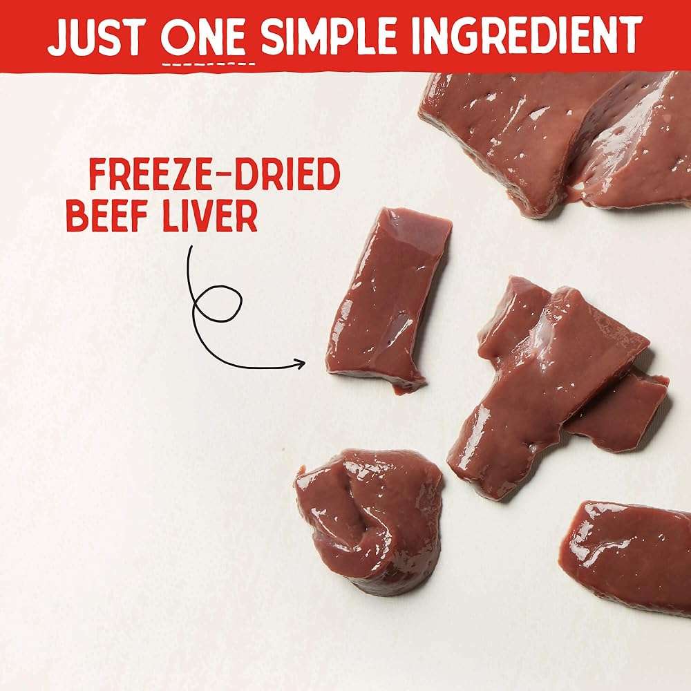 Stella & Chewy's Freeze-Dried Raw Beef Liver Dog Treats - Single Ingredient, No Additives - Premium Training Treats - Perfect For Picky Eaters - 3oz Bag - Image 7