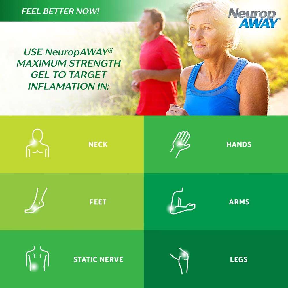 NeuropAWAY® Maximum Strength Gel, for Nerve discomfort, Burning, Tingling, and Numbness 2oz - Image 3