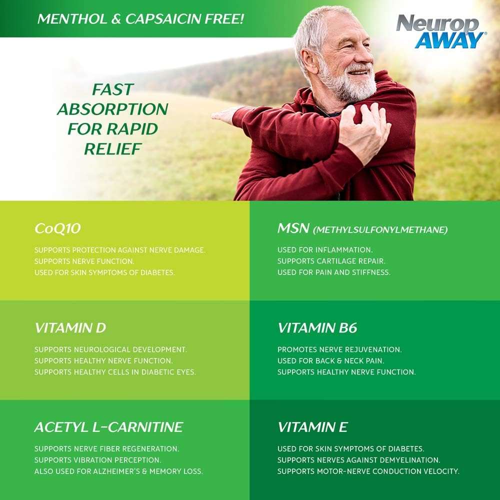 NeuropAWAY® Maximum Strength Gel, for Nerve discomfort, Burning, Tingling, and Numbness 2oz - Image 5