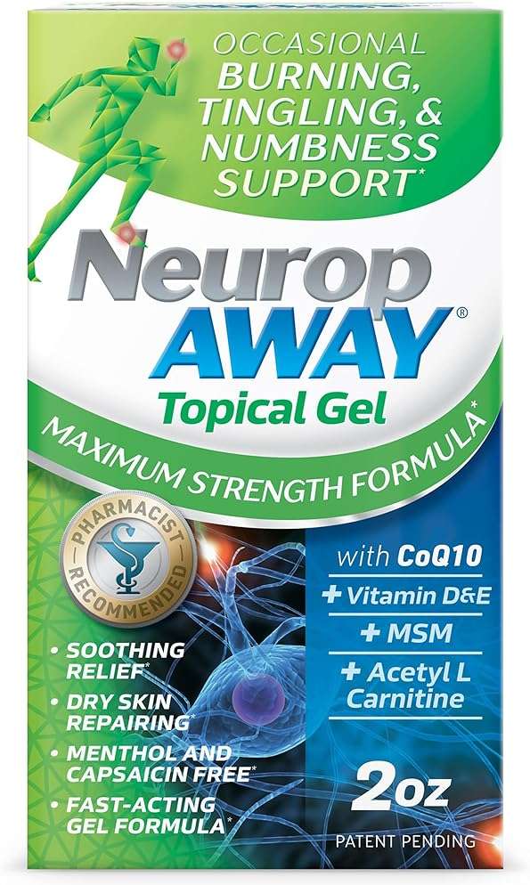 NeuropAWAY® Maximum Strength Gel, for Nerve discomfort, Burning, Tingling, and Numbness 2oz - Image 6