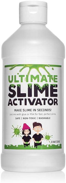 Ultimate Science Slime Activator 16oz - Easy-to-Use, Washable, Stretchy Borax Solution - Works with All Glue Types, Elmer's, White, Clear & Craft Kits - Image 1