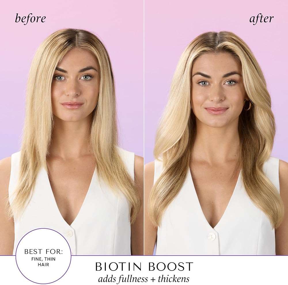 HASK Biotin Boost Thickening Shampoo + Conditioner Set | Adds Fullness, Strengthens, Volumizes, Sulfate-Free, Paraben-Free, Gluten-Free, Color Safe | 12oz each - Image 3