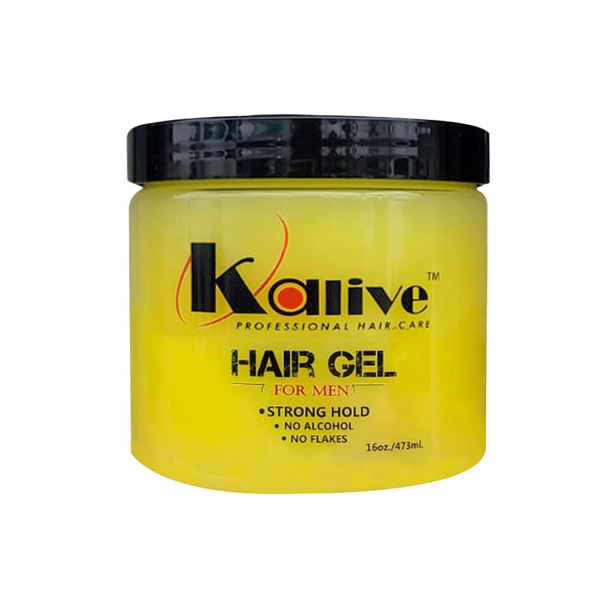 KALIVE Men's Hair Styling Gel 16 oz, Strong-Hold and Light Shine all day, Mens Hair Product fresh scent No Flaking or Alcohol. - Image 1