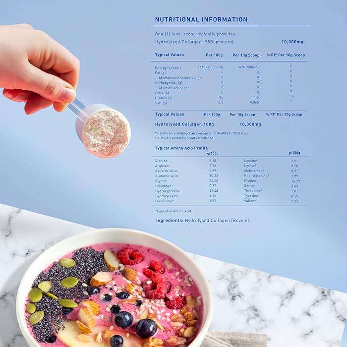The Intelligent Health Collagen Peptides Powder, 45 Servings, Hydrolyzed Collagen, Type I & III, Grass Fed, Unflavored, Gluten Free, Keto/Paleo, 10g Servings, 15.9 Oz, Skin Support, Hair, Nail, Joints - Image 2