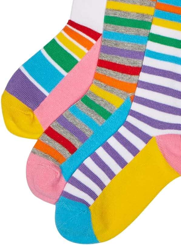 Jefferies Socks Girls' Little Colorful Knee High Socks 3 Pair Pack - Image 3