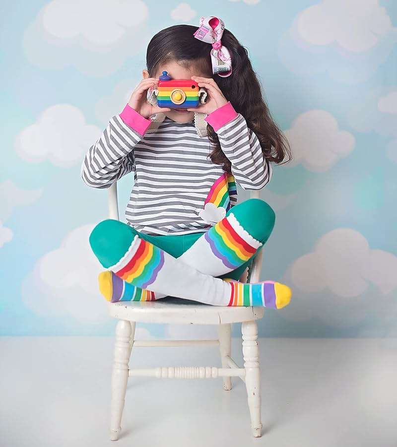 Jefferies Socks Girls' Little Colorful Knee High Socks 3 Pair Pack - Image 5