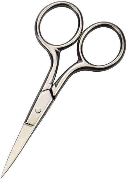 Motanar Professional Grooming Scissors for Personal Care Facial Hair Removal and Ear Nose Eyebrow Trimming Stainless Steel Fine Straight Tip Scissors Men - Image 1