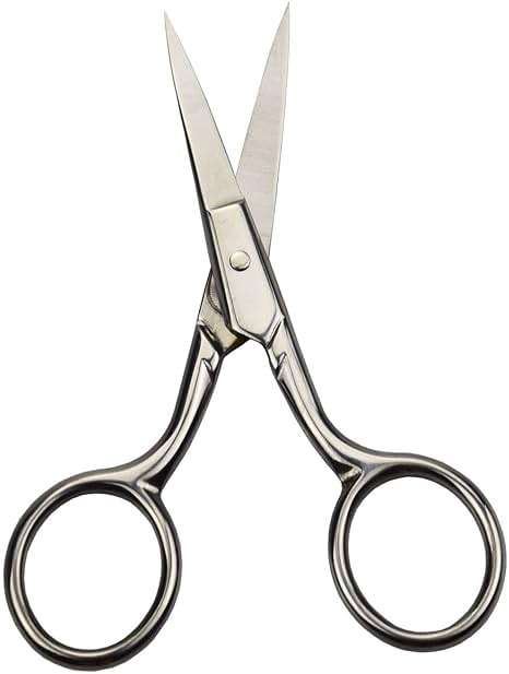 Motanar Professional Grooming Scissors for Personal Care Facial Hair Removal and Ear Nose Eyebrow Trimming Stainless Steel Fine Straight Tip Scissors Men - Image 3