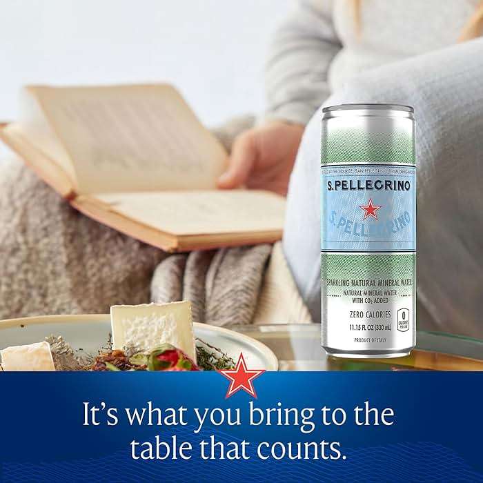 S.Pellegrino Sparkling Natural Mineral Water, Unflavored, 11.15 Fl. Oz (Pack of 24) - Image 7