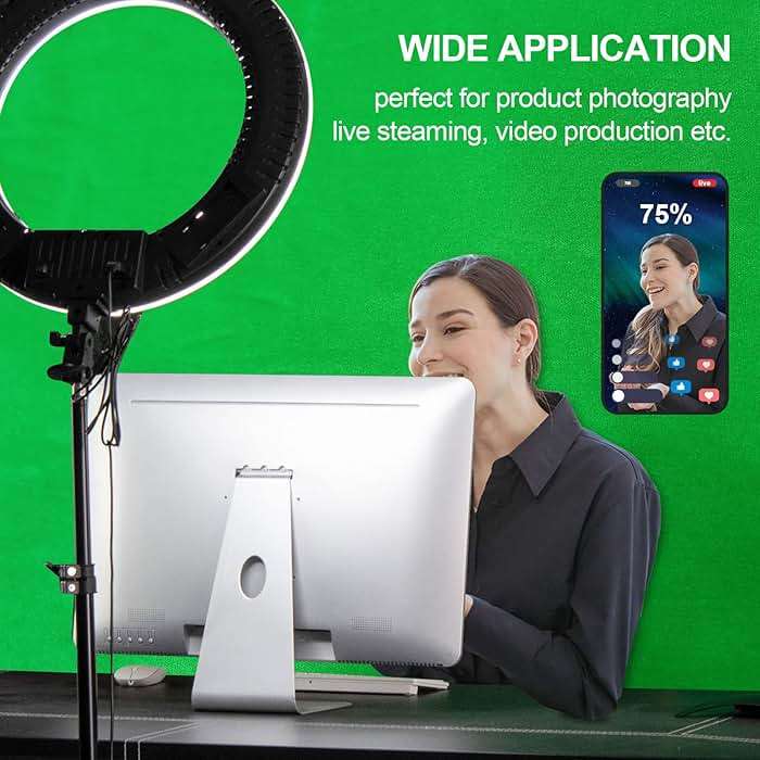 EMART Green Screen Backdrop, 6 x 9 Ft Photography Greenscreen Background Sheet Fabric Kit for YouTube Video Streaming Zoom, Small Photo Chromakey Polyester Cloth Curtain with 4 Clip - Image 8