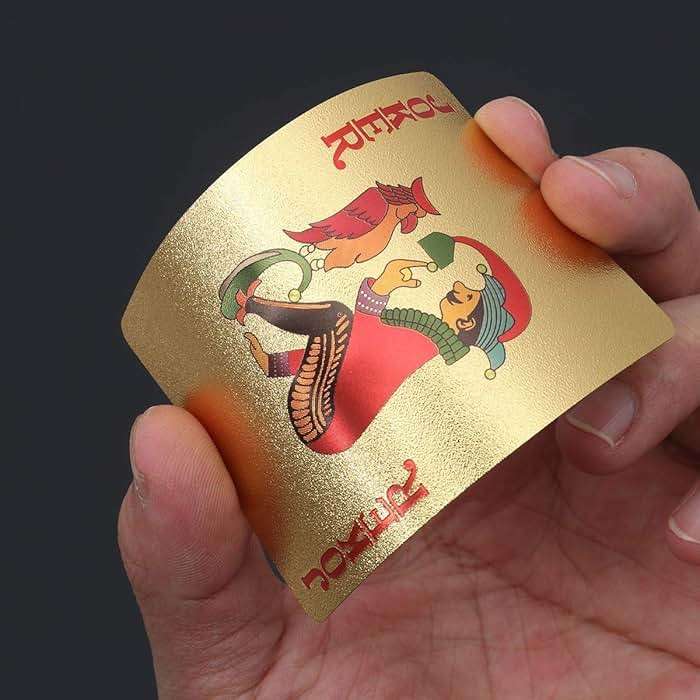 EAY Gold Waterproof Playing Cards - Poker Deck for Parties and Games - Image 5