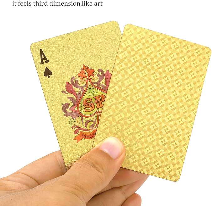 EAY Gold Waterproof Playing Cards - Poker Deck for Parties and Games - Image 7