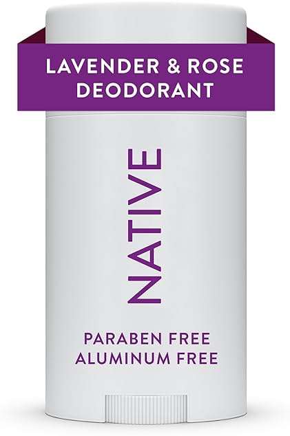 Native Deodorant Contains Naturally Derived Ingredients, 72 Hour Odor Control, Deodorant for Women and Men, Aluminum Free, Lavender & Rose 2.65oz - Image 1