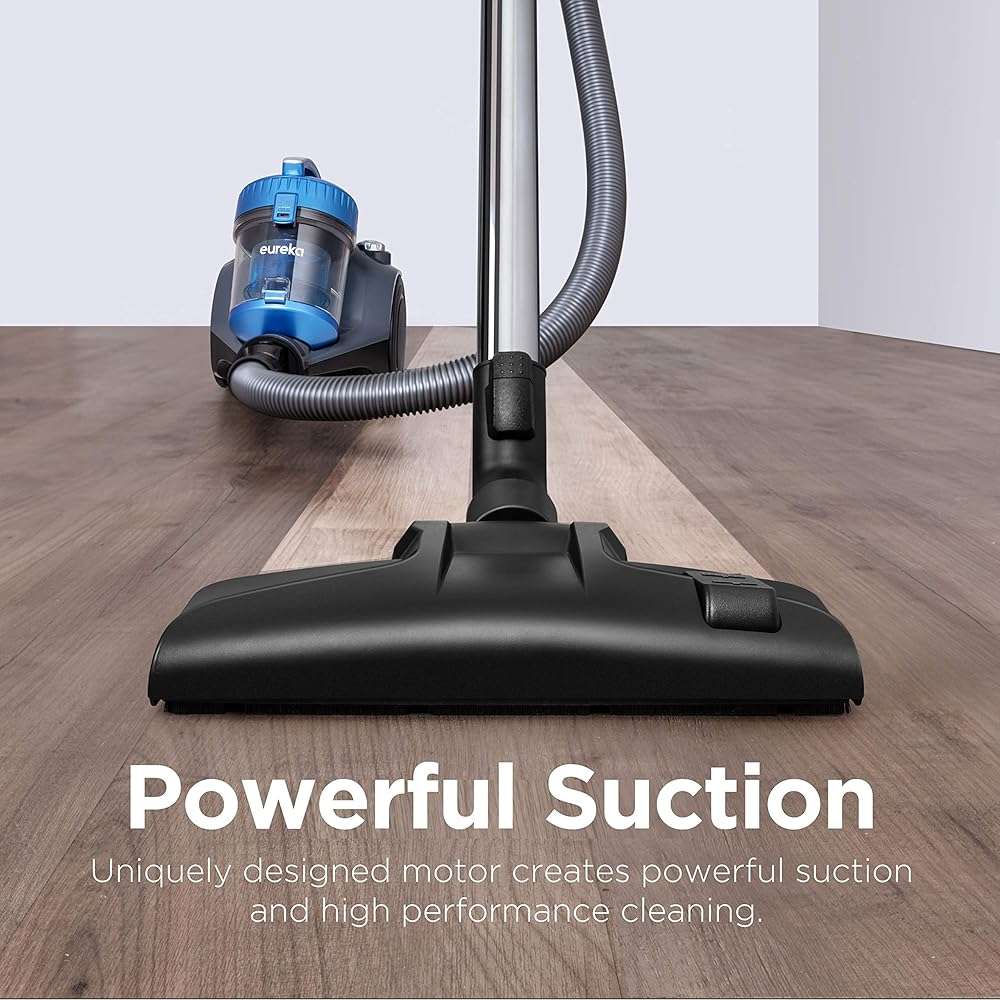 Eureka WhirlWind Bagless Canister 2.5L Vacuum Cleaner, Lightweight Vac for Carpets and Hard Floors, NEN110A, Blue - Image 2