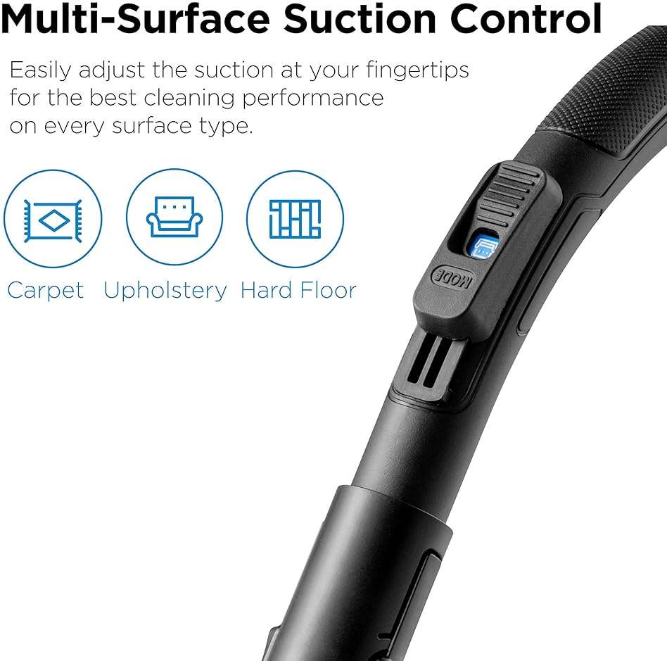 Eureka WhirlWind Bagless Canister 2.5L Vacuum Cleaner, Lightweight Vac for Carpets and Hard Floors, NEN110A, Blue - Image 5