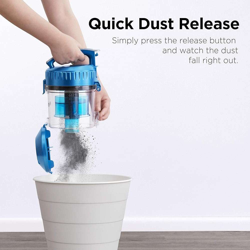 Eureka WhirlWind Bagless Canister 2.5L Vacuum Cleaner, Lightweight Vac for Carpets and Hard Floors, NEN110A, Blue - Image 6