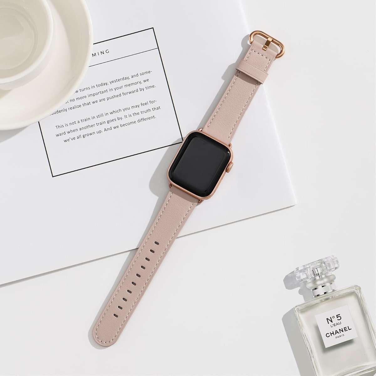 WFEAGL Compatible with Apple Watch Band 41mm 40mm 38mm 42mm(series 11 10) Women, Top Genuine Leather Band for iWatch SE 3 2 1 & Series 11 10 9 8 7 6 5 4 3 2 1 - Image 4