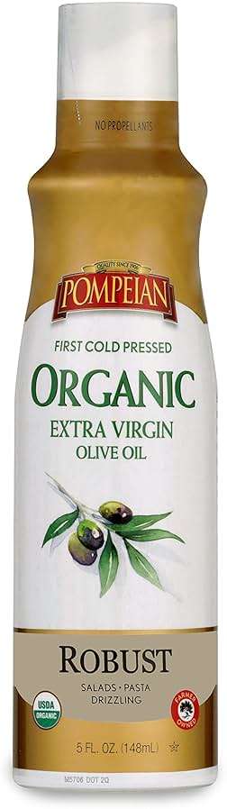Pompeian USDA Certified Organic Extra Virgin Olive Oil Non-Stick Cooking Spray, No Propellants, 5 Fl Oz - Image 1