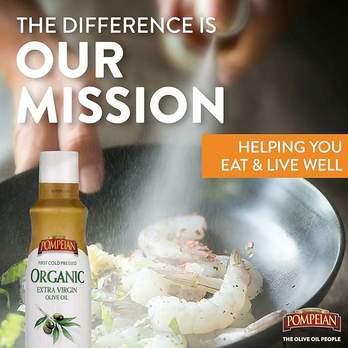 Pompeian USDA Certified Organic Extra Virgin Olive Oil Non-Stick Cooking Spray, No Propellants, 5 Fl Oz - Image 5