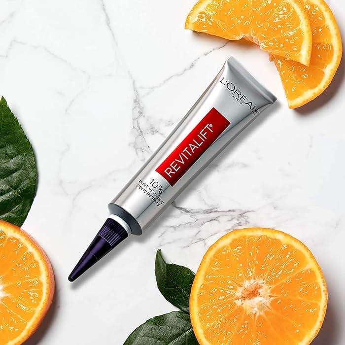 L'Oreal Paris Revitalift 10% Pure Vitamin C Face Serum for Brighter Skin & Reduced Wrinkles, Fragrance Free, 1 0z. - Image 6