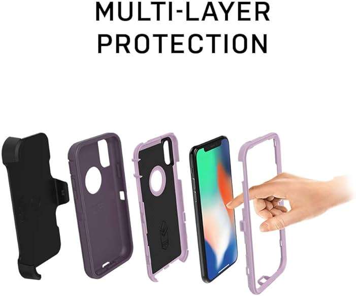 OtterBox DEFENDER SERIES SCREENLESS EDITION Case for iPhone Xr - Frustration Free Packaging - BLACK - Image 4