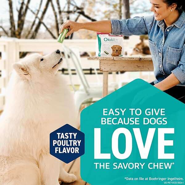 ORAVET Dental Chews for Dogs, Oral Care and Hygiene Chews (Large Dogs, Over 50 lbs.) Pink Pouch, 30 Count (Pack of 1) - Image 8