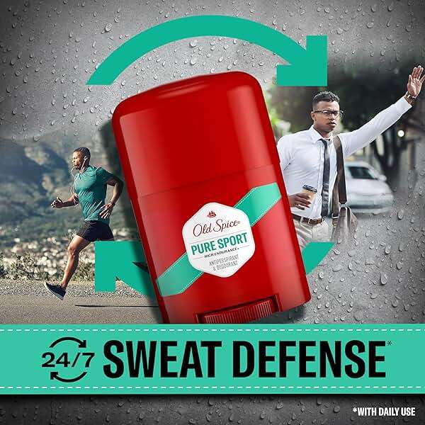 Old Spice Antiperspirant Deodorant For Men, High Endurance, 24/7 Sweat Defense & Odor Protection, 24/7 Freshness & Lasting Scent, Pure Sport Scent, 0.5 oz (Pack of 24) - Image 5