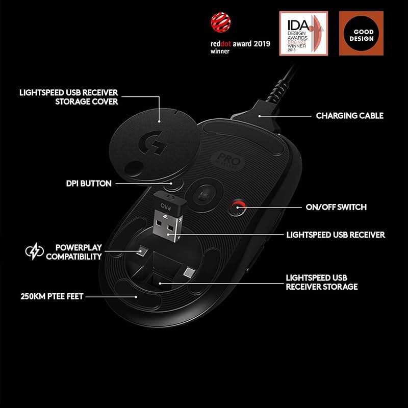 Logitech G Pro Wireless Gaming Mouse with Esports Grade Performance - Image 5