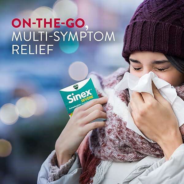 Vicks Sinex SEVERE, All-In-One Sinus + Mucus Relief, Non-Drowsy, Loosens Mucus, Maximum Strength Relief of Pain, Pressure, Congestion, & Headache Relief, 24 LiquiCaps - Image 6