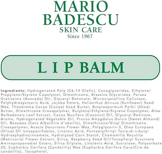 Mario Badescu Moisturizing Lip Balm for Dry Cracked Lips, Infused with Coconut Oil and Shea Butter, Ultra-Nourishing Lip Care Moisturizer for Soft, Smooth and Supple Lips - Image 7