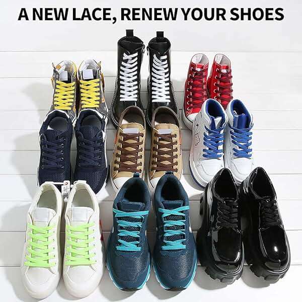 VSUDO Flat Shoe Laces for Sneakers, Shoelaces for Sneakers, Athletic Shoelaces - Image 5