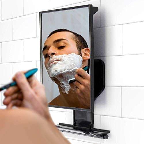 ToiletTree Products Fogless Shower Mirror - Anti-Fog Mirror - Adjustable Shaving Mirror with a Squeegee - Rust-Proof, Impact-Resistance Bathroom Shower Mirror - Tall - Image 2