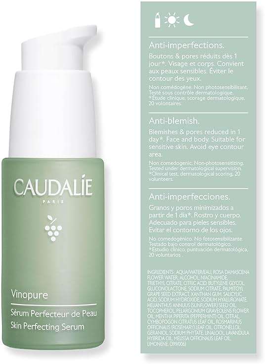 Caudalie Vinopure Natural Salicylic Acid Pore Minimizing Serum with Niacinamide, Skin Perfecting Serum - 30 mL - Image 11