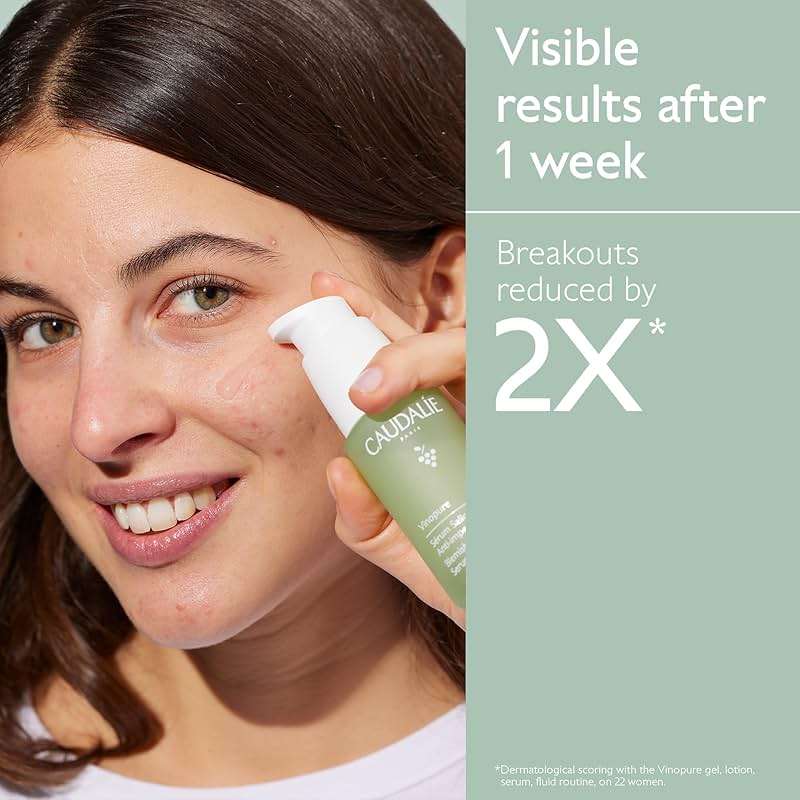 Caudalie Vinopure Natural Salicylic Acid Pore Minimizing Serum with Niacinamide, Skin Perfecting Serum - 30 mL - Image 3