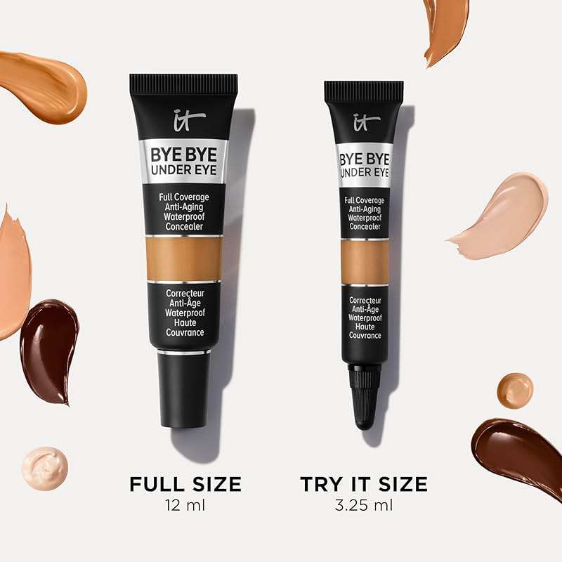 IT Cosmetics Bye Bye Under Eye Concealer - Water-Resistant, 24H Full Coverage Brightening Concealer For Dark Circles, Fine Lines, Redness & Discoloration, Anti-Aging Color Correcting Cream - 0.4 fl oz - Image 9