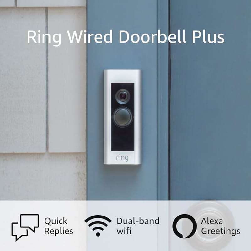 Like-New Ring Wired Doorbell Plus - Upgraded, with added security features and a sleek design (existing doorbell wiring required) - Image 8