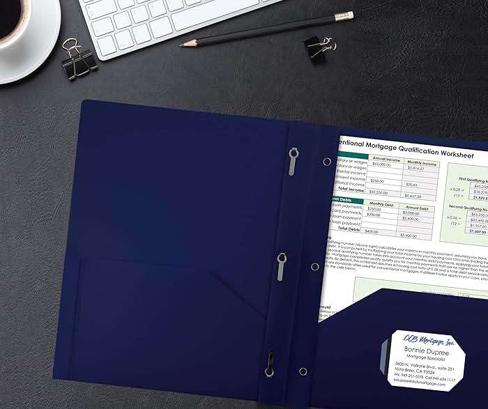 Better Office Products Navy Blue Folders with 3 Metal Prongs, Blue Plastic Folders with Pockets and Prongs, Heavyweight Letter Size Poly Folders, 24 Pack, Durable Plastic Pocket Folders with Prongs - Image 3
