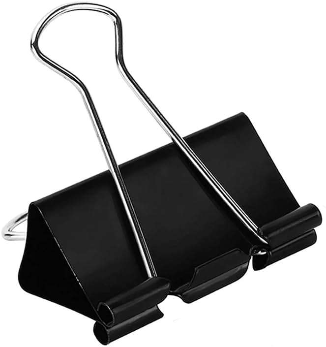 KTOJOY Extra Large Binder Clips (36 Pack) 2 Inch, Big Paper Clamps for Office Supplies, Black - Image 1