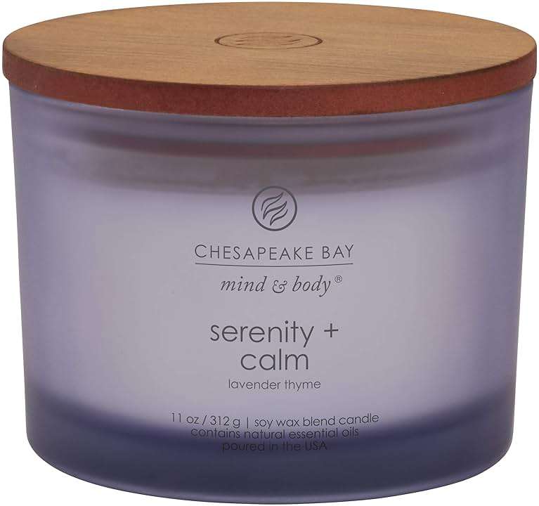 Chesapeake Bay Candle Scented Candle Serenity + Calm (Lavender Thyme) Coffee Table Home Décor - Image 1