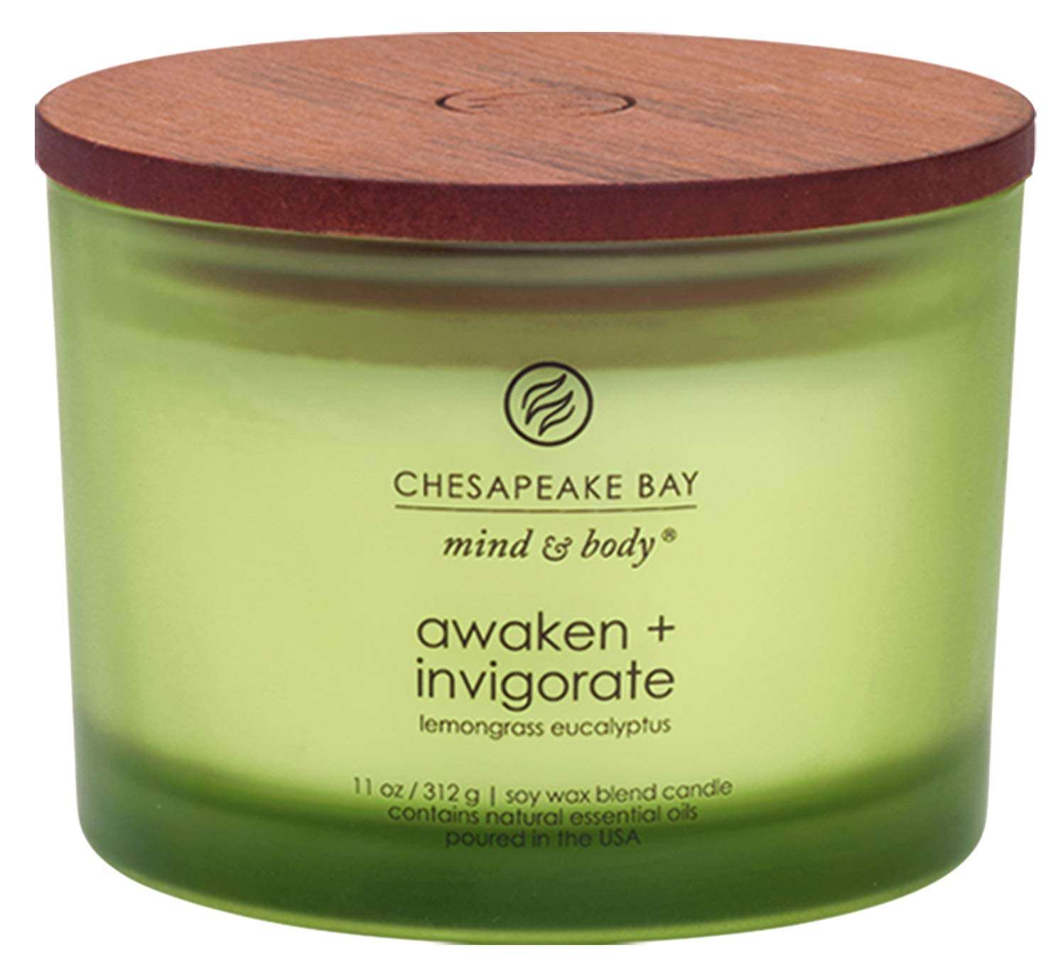 Chesapeake Bay Candle Scented Candle, Awaken + Invigorate (Lemongrass Eucalyptus), Coffee Table - Image 1