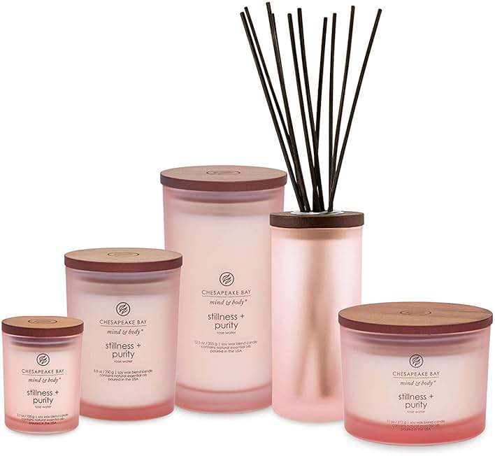 Chesapeake Bay Candle Scented Candle Stillness + Purity (Rose Water) Medium Jar 8 Ounce Home Décor - Image 4