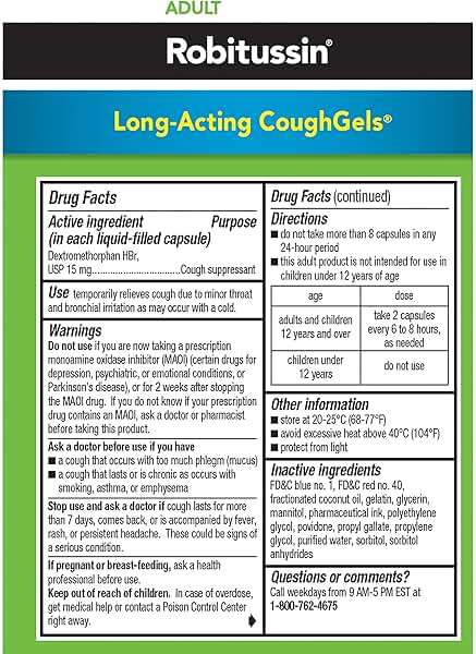 Robitussin 8 Hour Liqui-gels Cough, Adult Formula - 20 count Liqui-Gels - Image 12